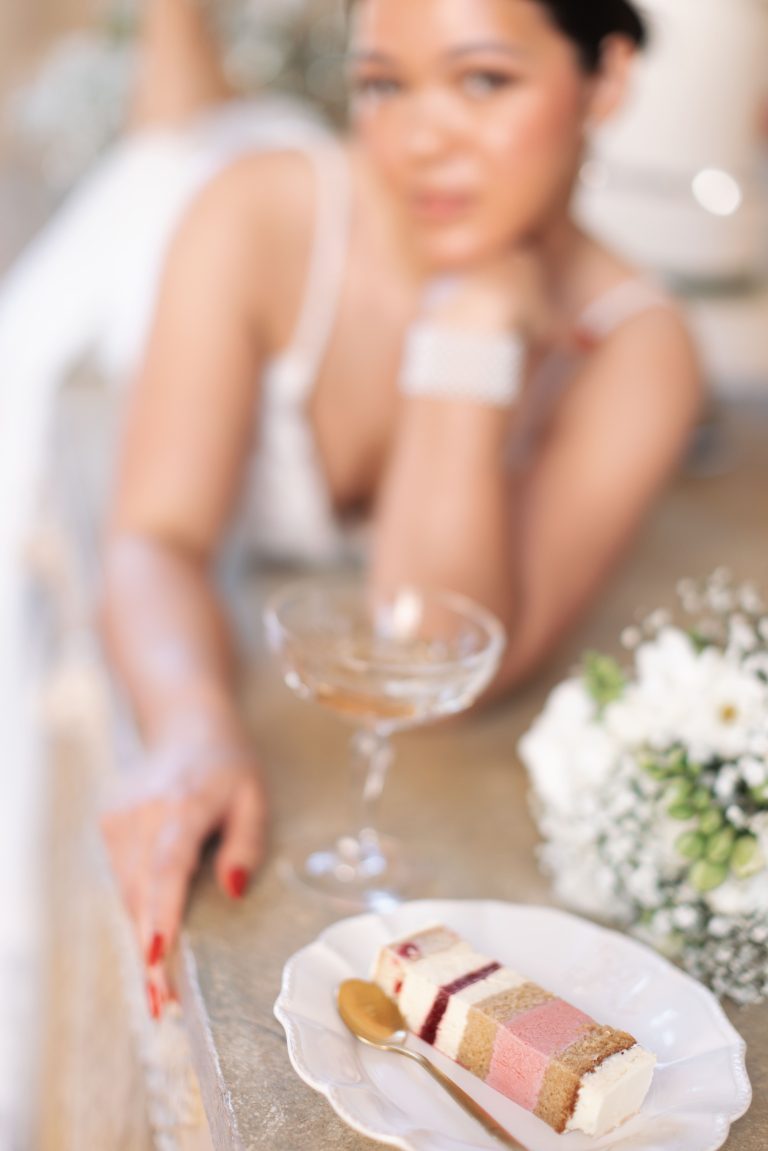 Flûtes de champagne lors d’un mariage au Château de Vallery